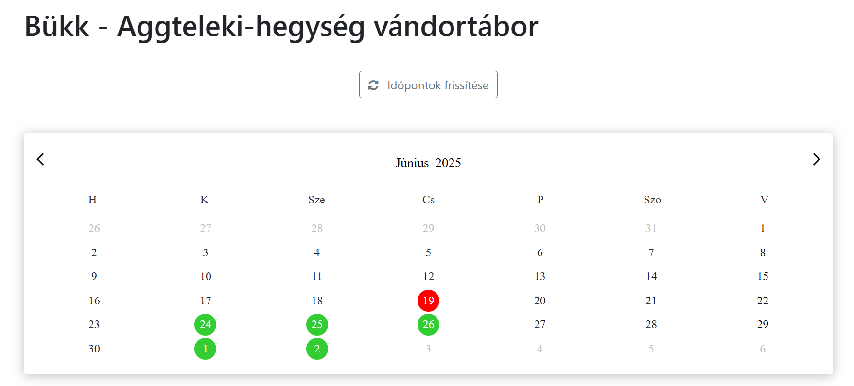 naptár